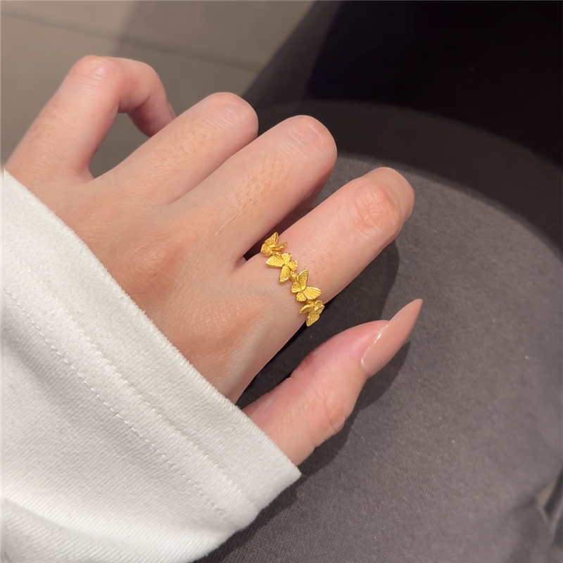 小克重超好看仙蝴舞梦蝶戒指