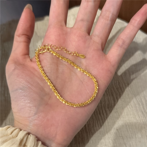 仿真黄金色满天星碎碎金手链女
