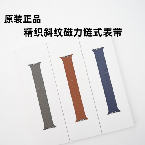 99新正品精织斜纹磁力链式表带