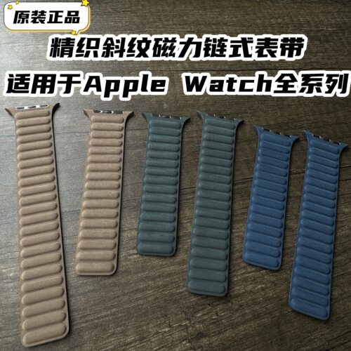 99新正品精织斜纹磁力链式表带