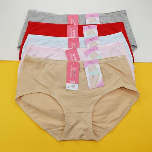 女中花纯棉高腰三角裤