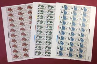 J136旅行家徐霞客诞生四百周年邮票大版 完整大版1套3版原胶上品