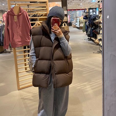 新款羽绒马甲女款2025秋冬外穿时尚坎肩爆款背心宽松大码马夹外套