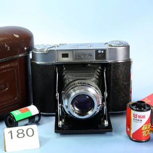 国货精品 上海203折叠皮腔风琴照相机120胶片胶卷复古收藏道具W11