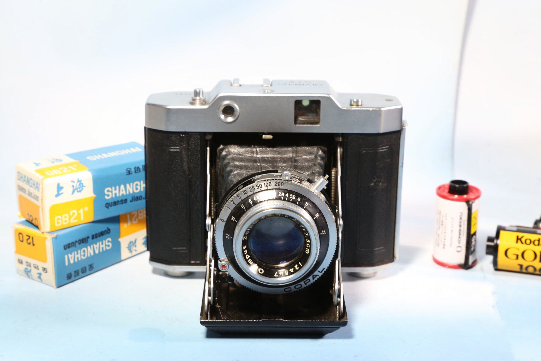奥林巴斯6Olympus six折叠皮腔相机120中画幅胶卷胶片复古收藏GZX
