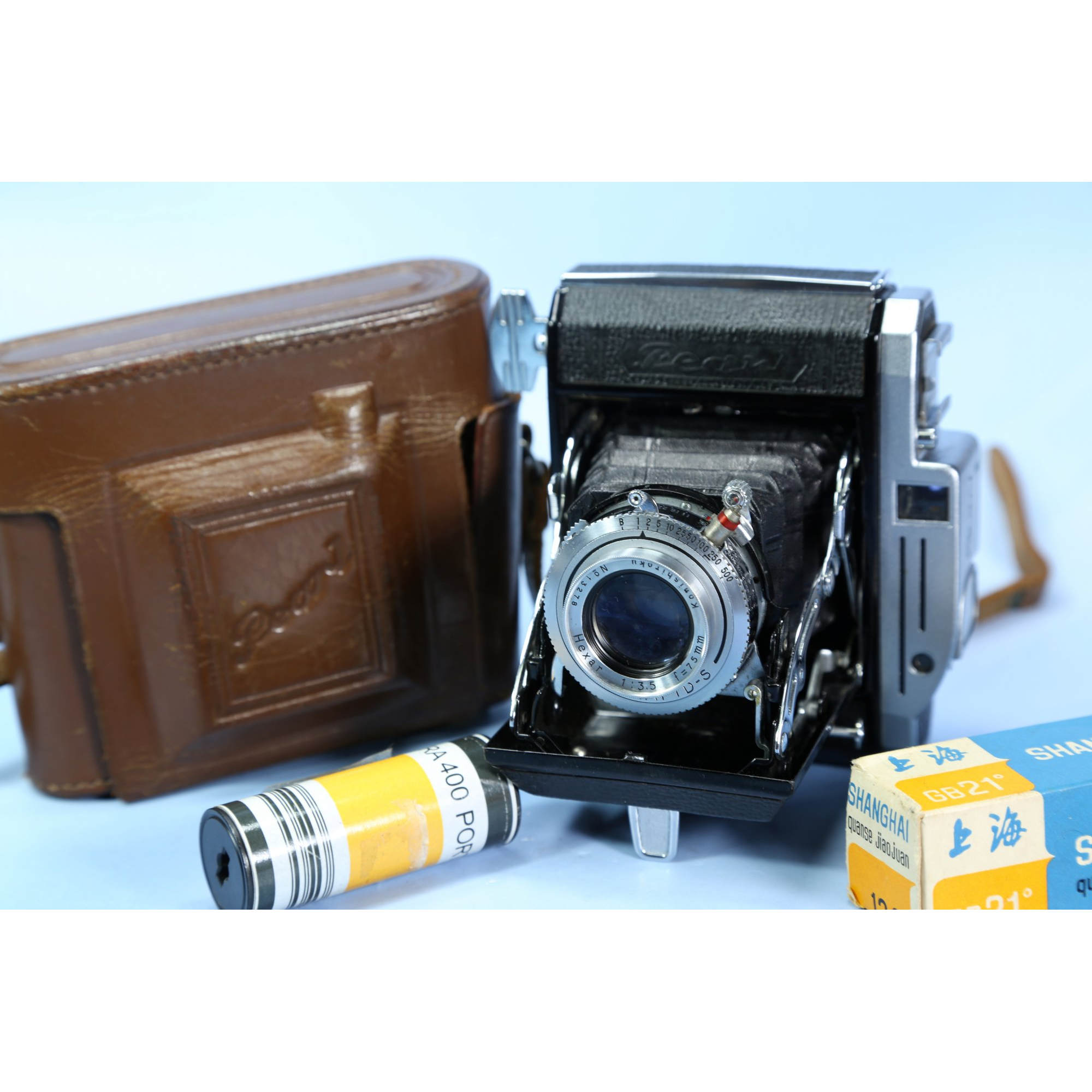 柯尼卡小西六珍珠2 Konica pearl II 135胶片胶卷折叠皮腔相机W3