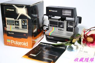 Sun635 宝丽来拍立得彩虹一次成像照相机Polaroid QS原包装