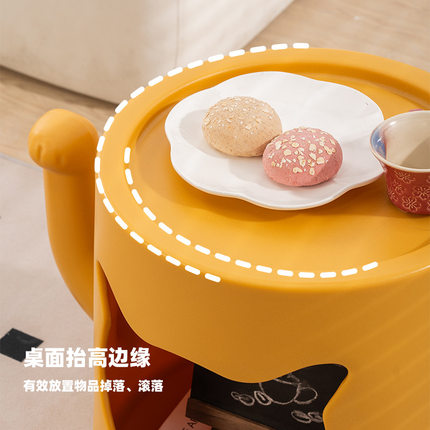 喵喵边几创意客厅沙发猫窝小茶几可爱塑料卧室床头柜可爱猫窝