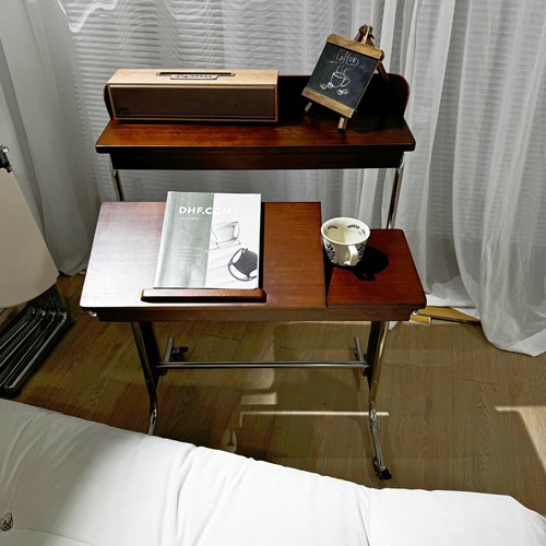 包豪斯实木升降窄电脑桌