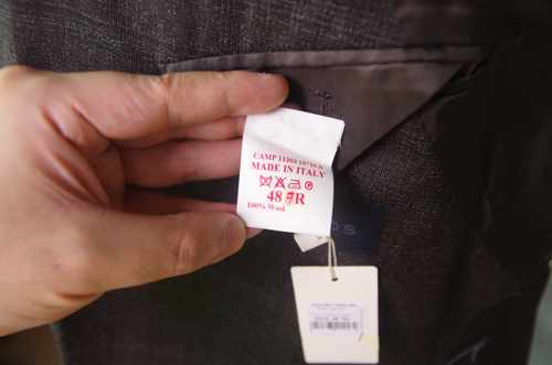 深灰色羊毛双排扣外套it48西服