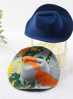 娃娃牛仔帽BJD帽子帽胚 小动物帽子 小饰品配件配饰