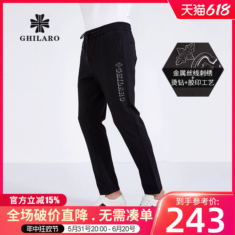 GHILARO/古劳吉那诺 2020秋冬新品男士直筒运动系带休闲裤3017-70 男装 休闲裤 原图主图