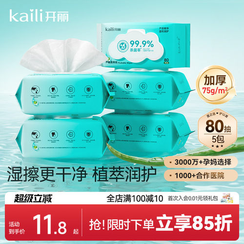 开丽小包便携成人专用湿厕纸