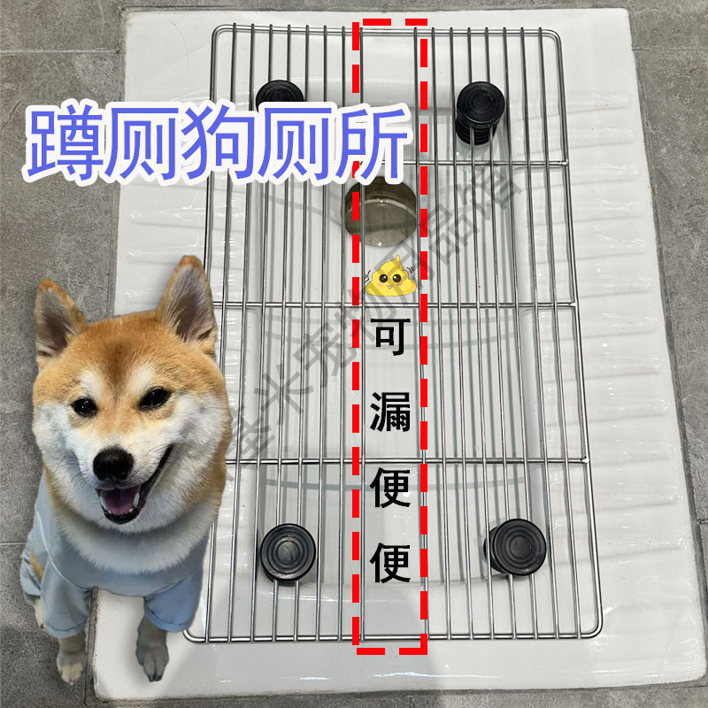 蹲坑狗厕所防踩屎304不锈钢