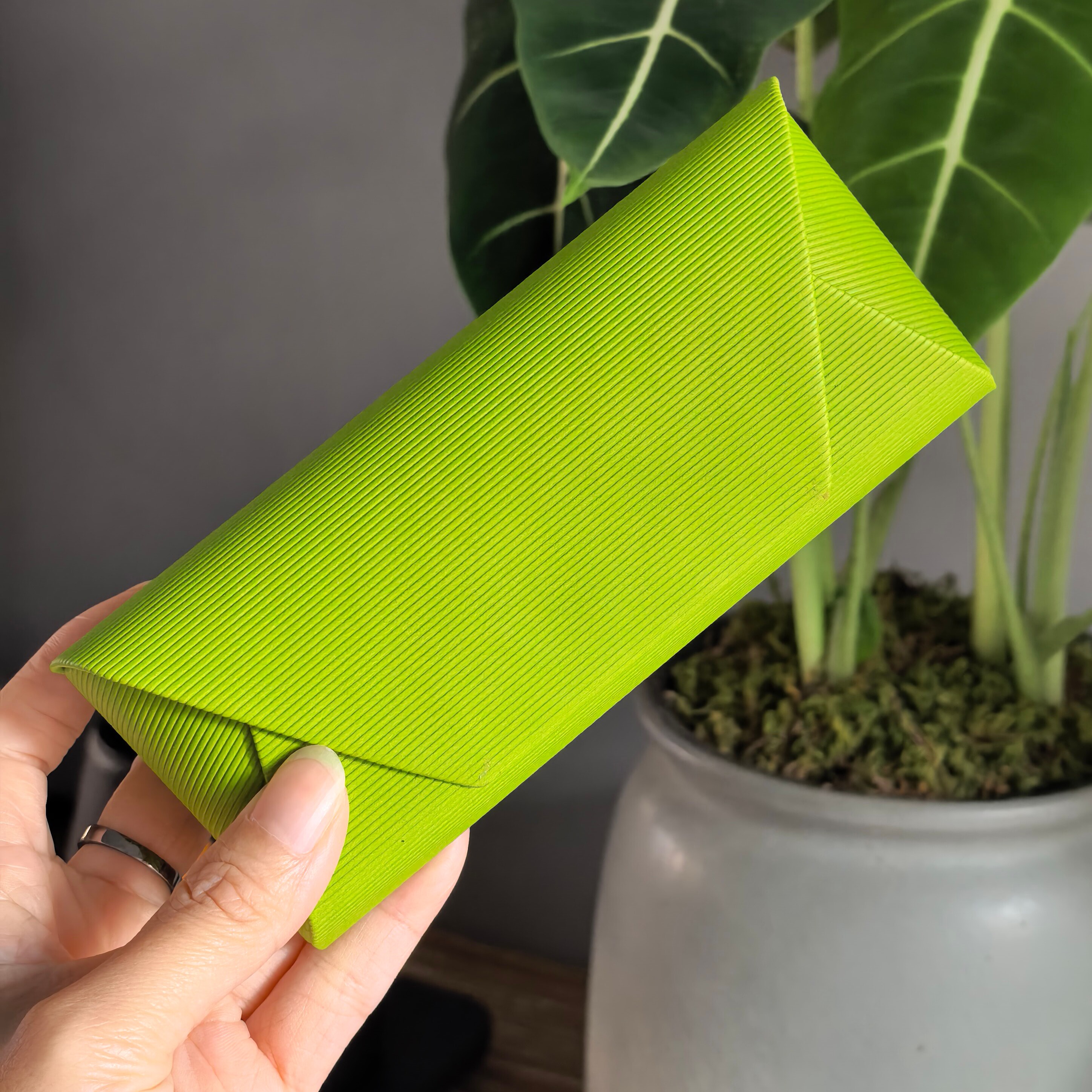 眼镜盒近视太阳镜盒男女情侣简约时尚抗压轻巧复古便携荧光绿粉红