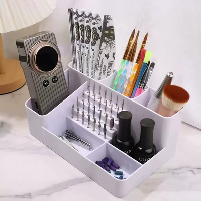 大容量美甲工具组合分隔收纳盒28 Holes Nail Drill Bits Holder