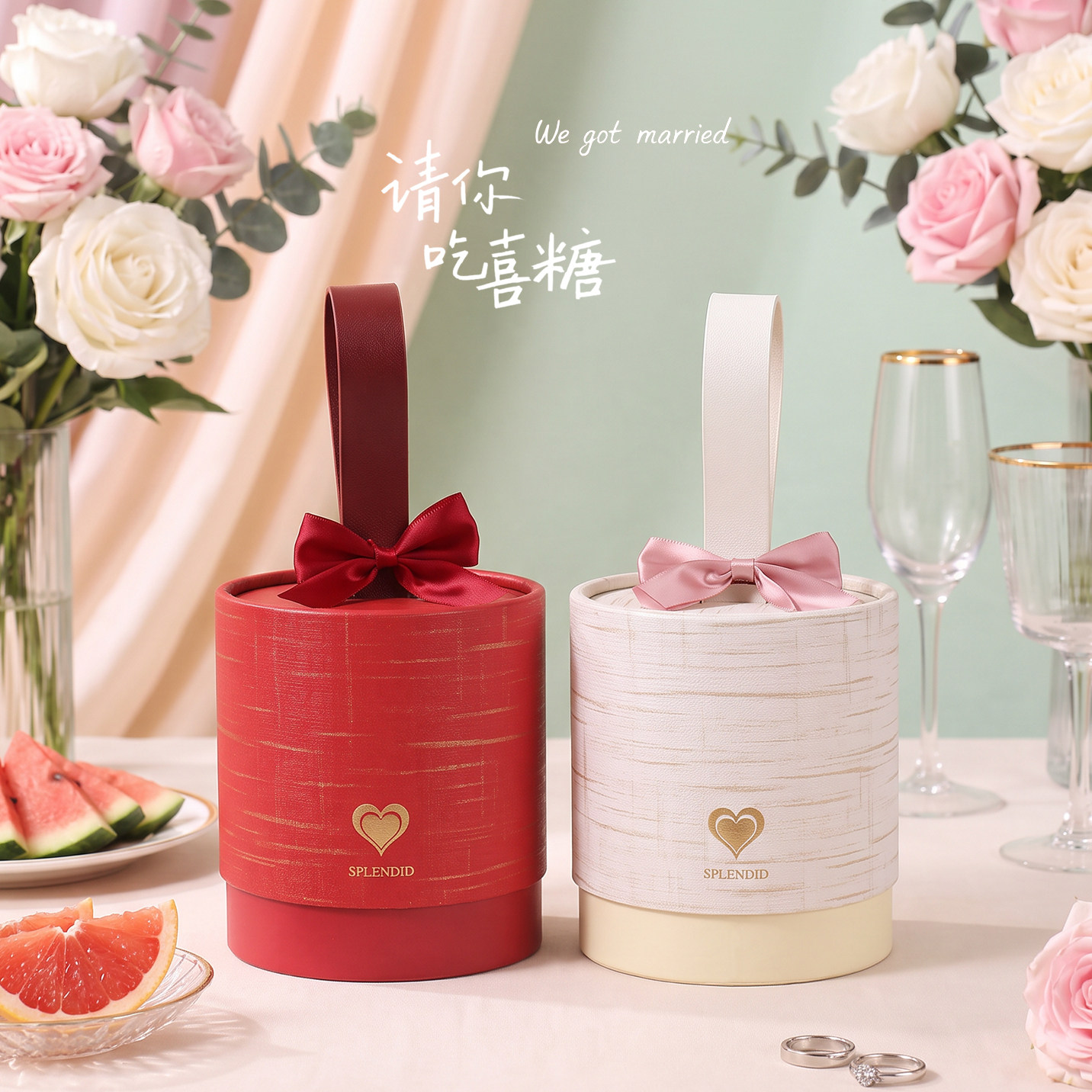 喜福来山姆喜糖成品礼盒含糖订婚结婚婚礼专用糖果高级感伴手礼物