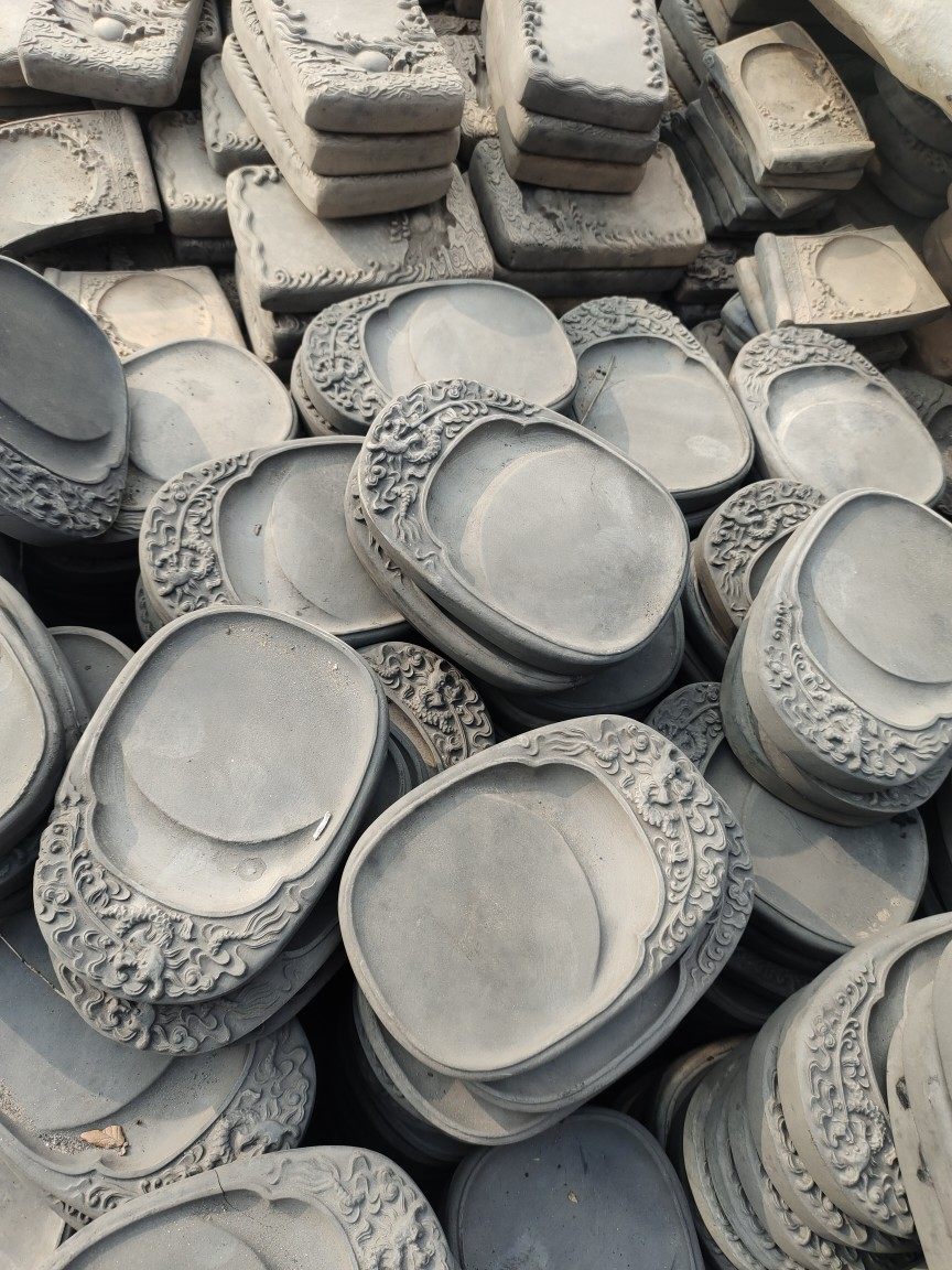 砚台澄泥砚四大名砚文房四宝笔墨纸砚初学手工雕刻墨多用复古