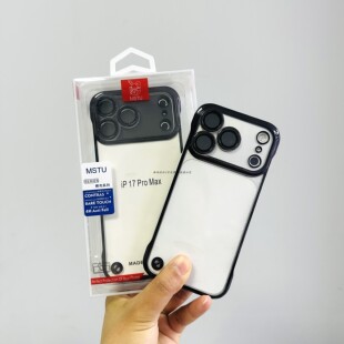 适用于苹果17pro半包手机壳16proMax电镀带镜头膜防尘保护壳新款