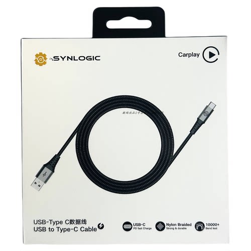 SYNLOGIC尼龙编织CarPlay快充线
