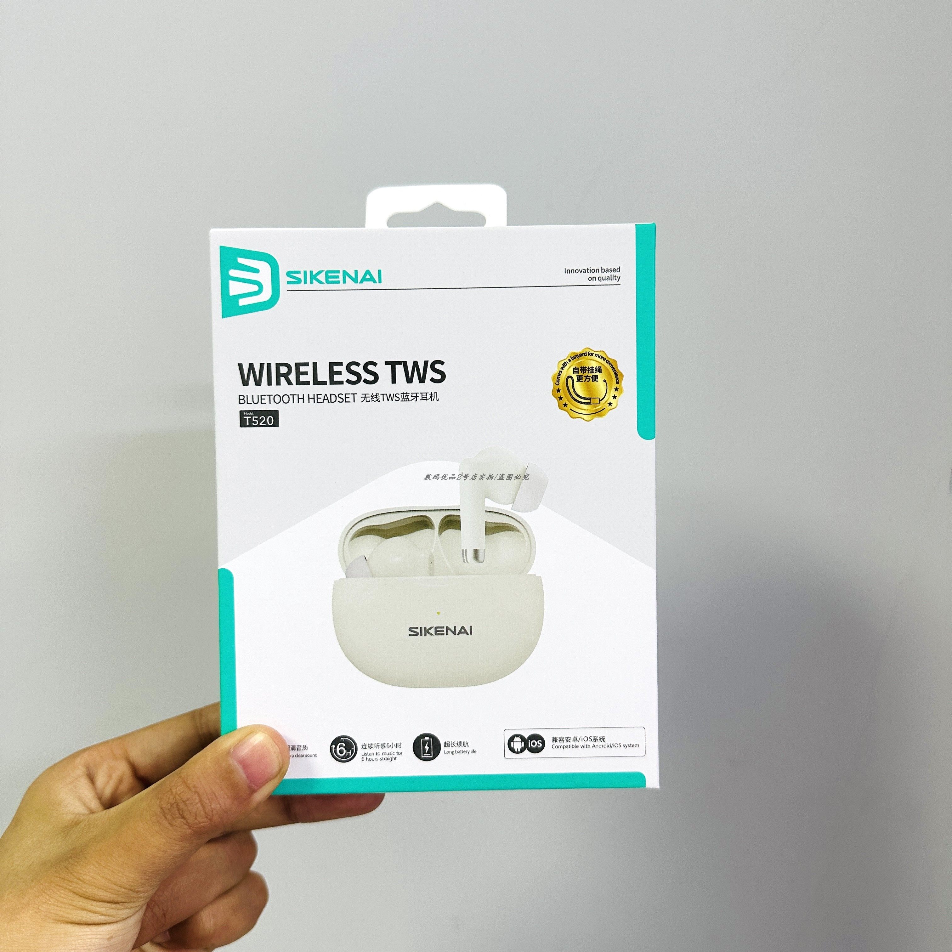 思科耐t520蓝牙耳机入耳式无线耳机高清通话音乐耳机持续听歌6x时