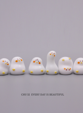 卡通可爱搞怪表情治愈情绪小胖鸭