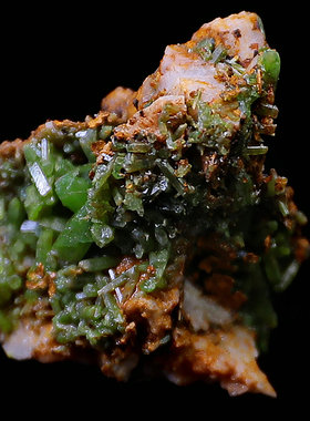 磷氯铅矿黄色绿色天然矿物晶体矿石教学标本原石宝石收藏家摆件L4