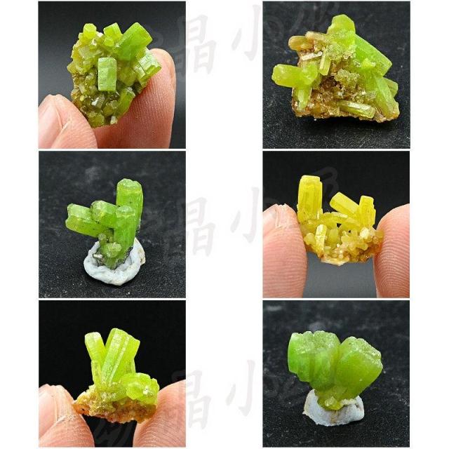 多款 磷氯铅矿吊坠 饰品diy 天然矿物晶体矿石 原石宝石石头摆件
