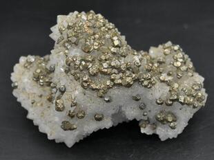 黄铁矿 石英 天然矿物晶体矿石教学 标本 原石宝石收藏家石头04