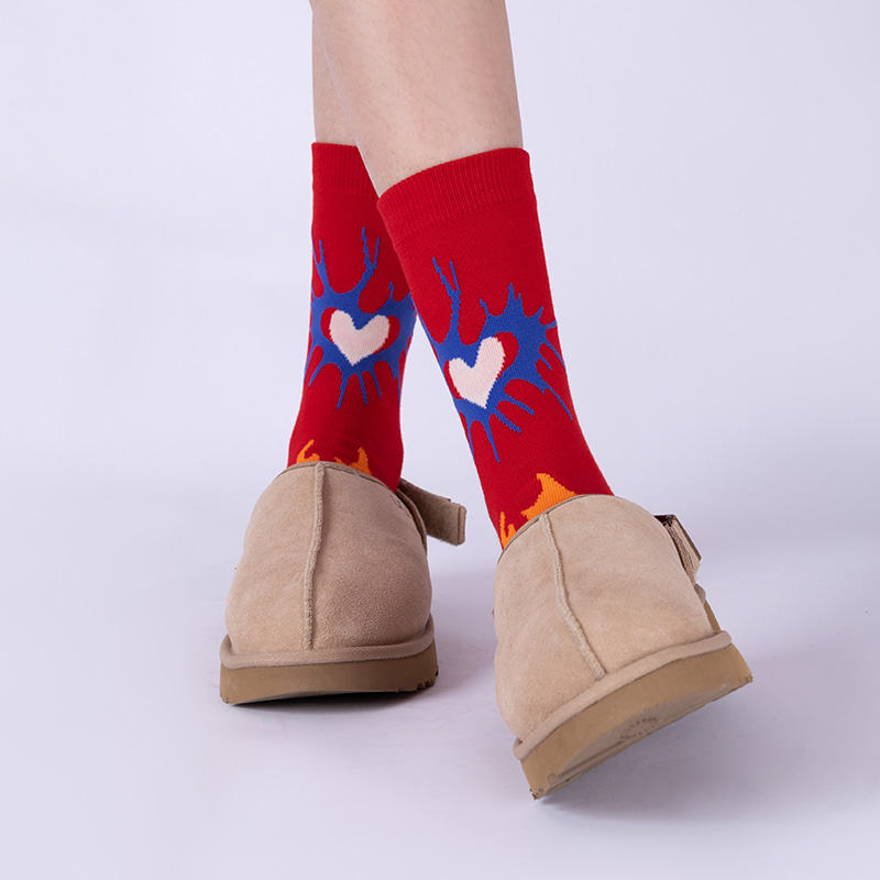 LIFEBEAT东伦敦印花中筒潮袜