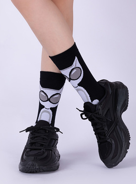 LIFEBEAT东伦敦印花中筒潮袜