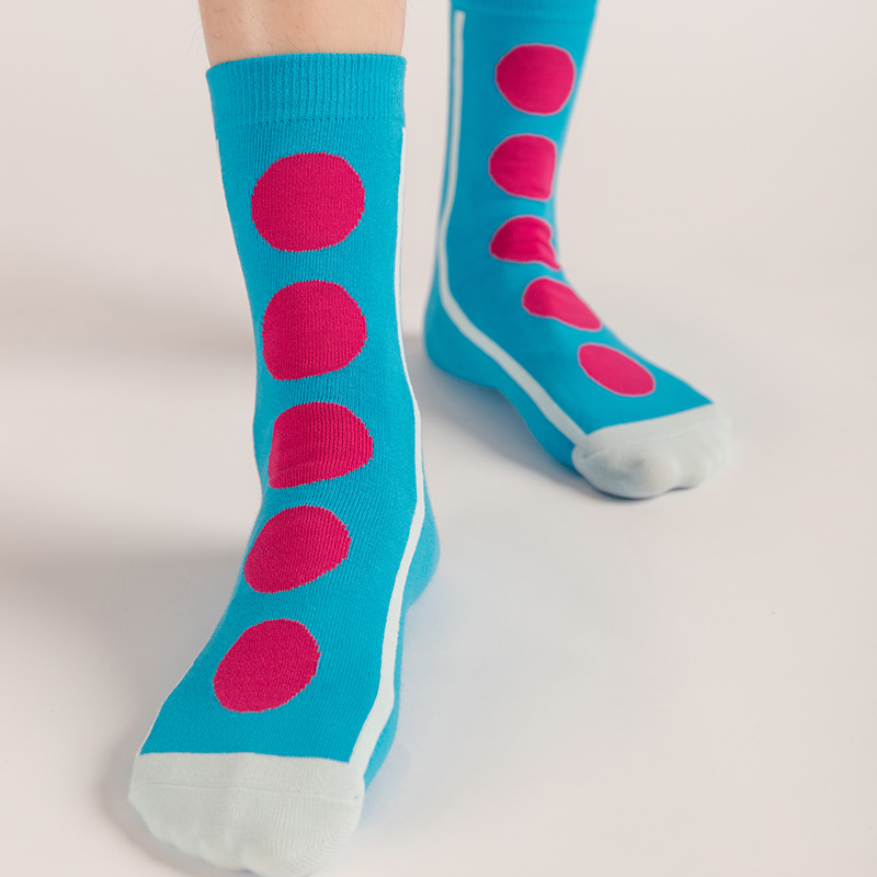 LIFEBEAT棉芭比波点印花袜