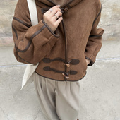 冬季 白鹿同款 100绵羊复合羊筋绒皮毛一体外套真毛皮草连帽新款 女