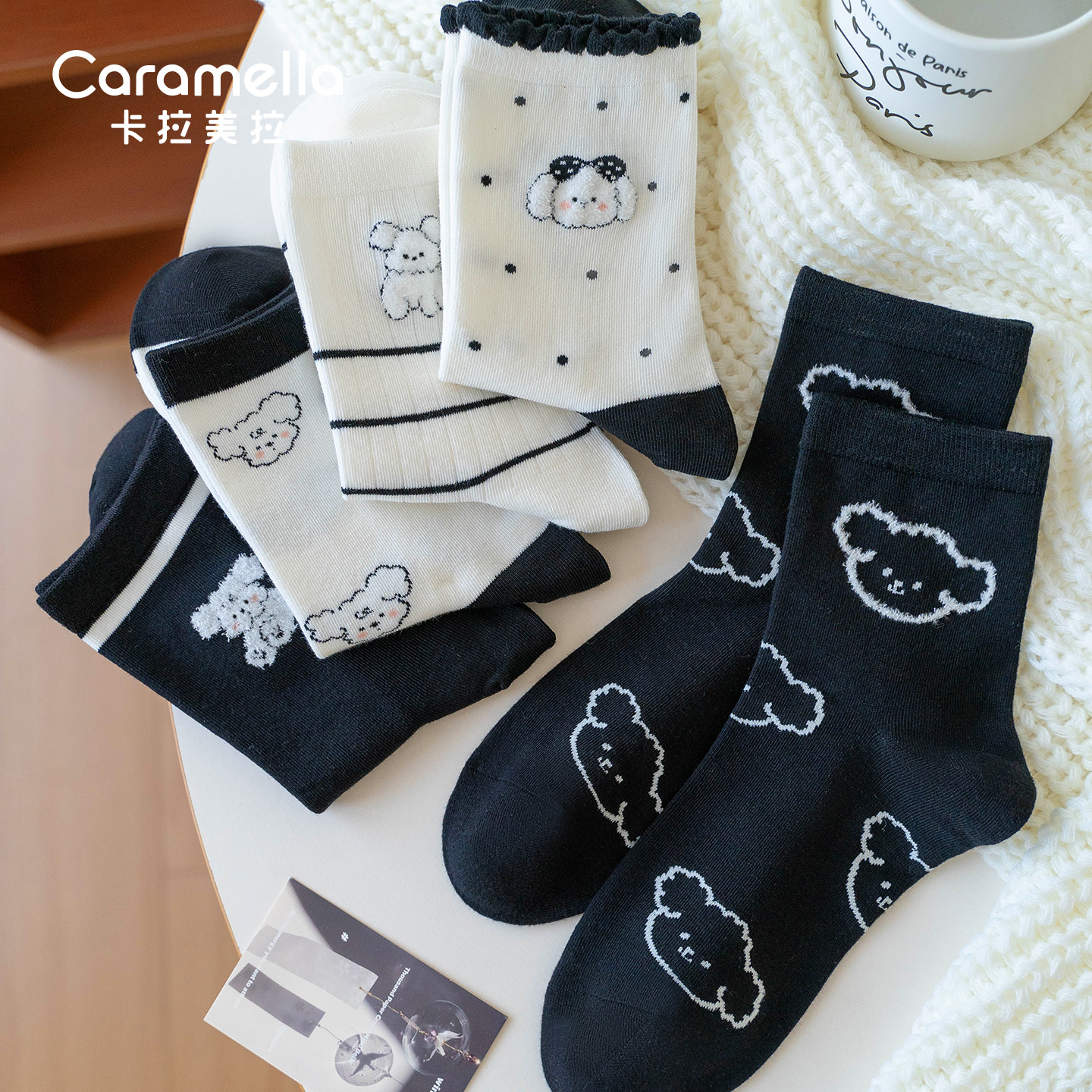 2025秋冬新款女袜时尚百搭可爱