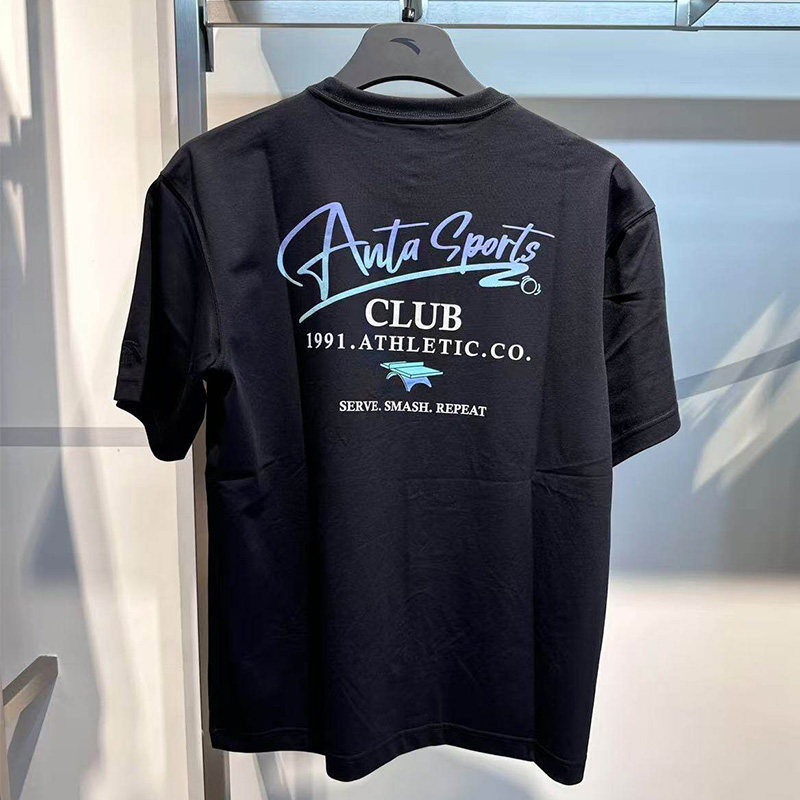 安踏运动t恤男2026春夏季新款休闲吸湿透气2针织短袖衫152628107