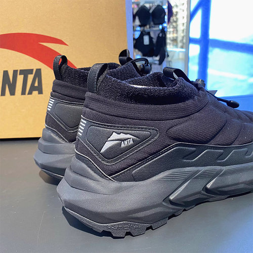 安踏棉鞋男加绒2025冬季新款4保暖休闲运动鞋子官方正品112548934