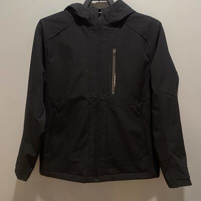 安踏外套男加绒连帽梭织运动上衣冬季保暖2防泼水夹克152547613N