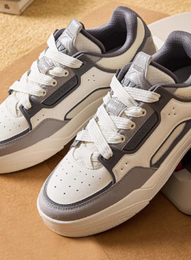 安踏骜杰板鞋男休闲鞋经典撞色3百搭潮流滑板鞋运动鞋子112618043