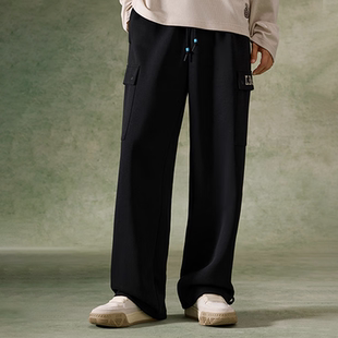 安踏凯里欧文系列长裤男直筒休闲春季1阔腿工装运动裤子172611304