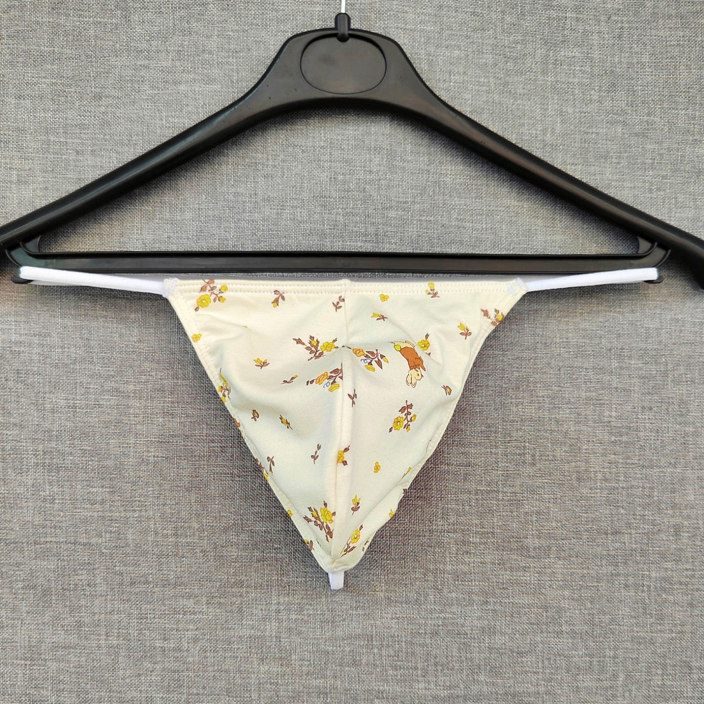 日系卡通兔子碎花男士棉质丁字裤细绳带柔软亲肤低腰无痕男生T裤