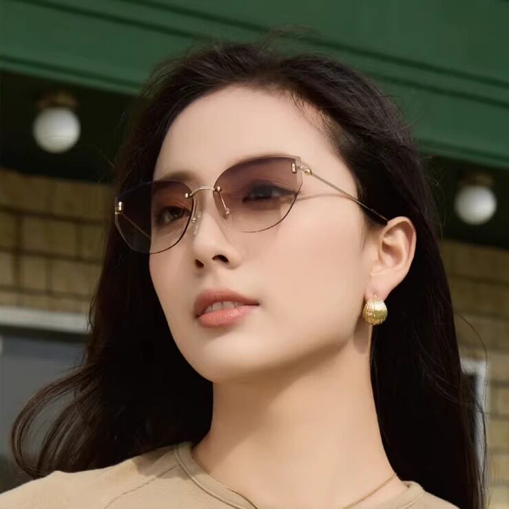 浪特梦遮阳太阳镜猫眼优雅女墨镜