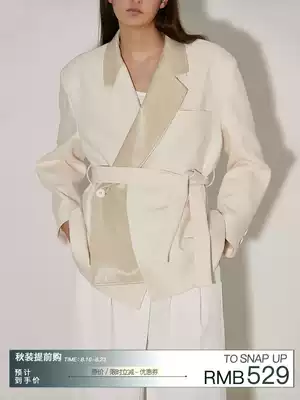 (UNINE LI Zhenning same style)UNSPOKEN2021 stitching suit jacket female design sense niche suit