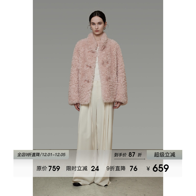 UNSPOKEN牛角扣环保皮草