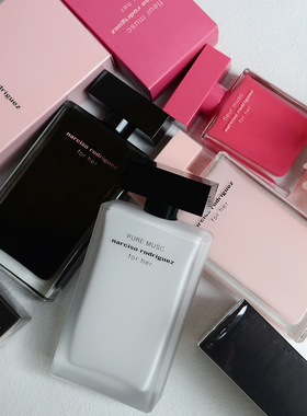 纳西素索香水白胖子粉黑瓶forher花卉纯粹女士香水10ml30/50/100