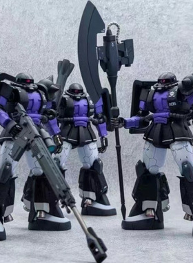 国产- 黑色三连星GTO扎古夏亚色半加农绿扎古 HG 1/144潮玩拼装