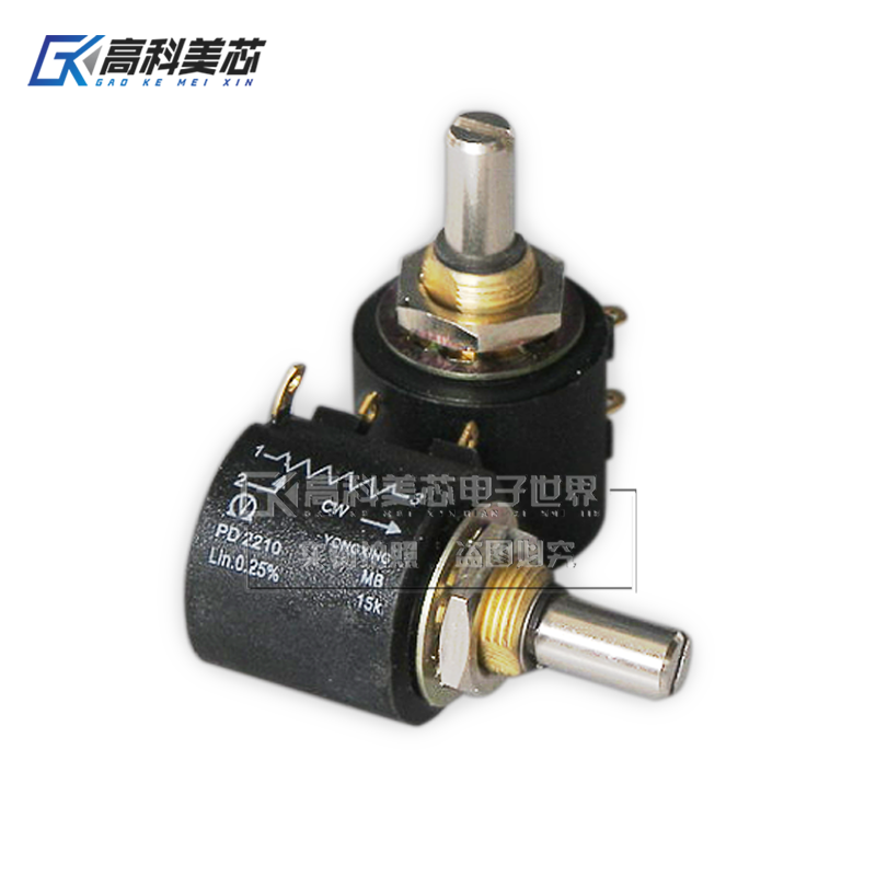 高科美芯云野多圈绕线电位器PD2210 100R/1K/2K/10K/20K 电位器