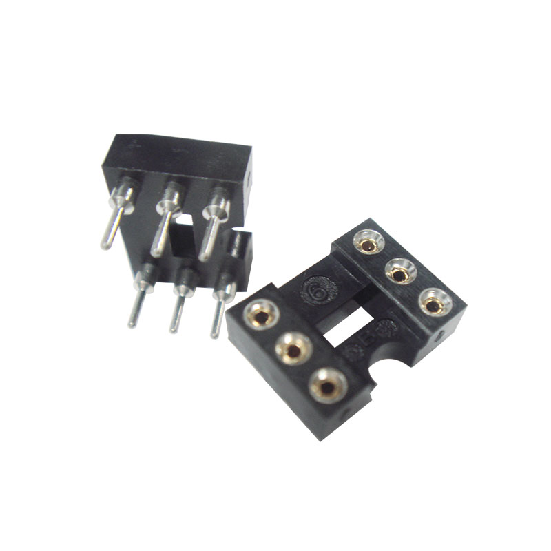 高科美芯云野IC插座圆孔座8P/14P/16P/24P/28P/40P宽体窄体2.54mm