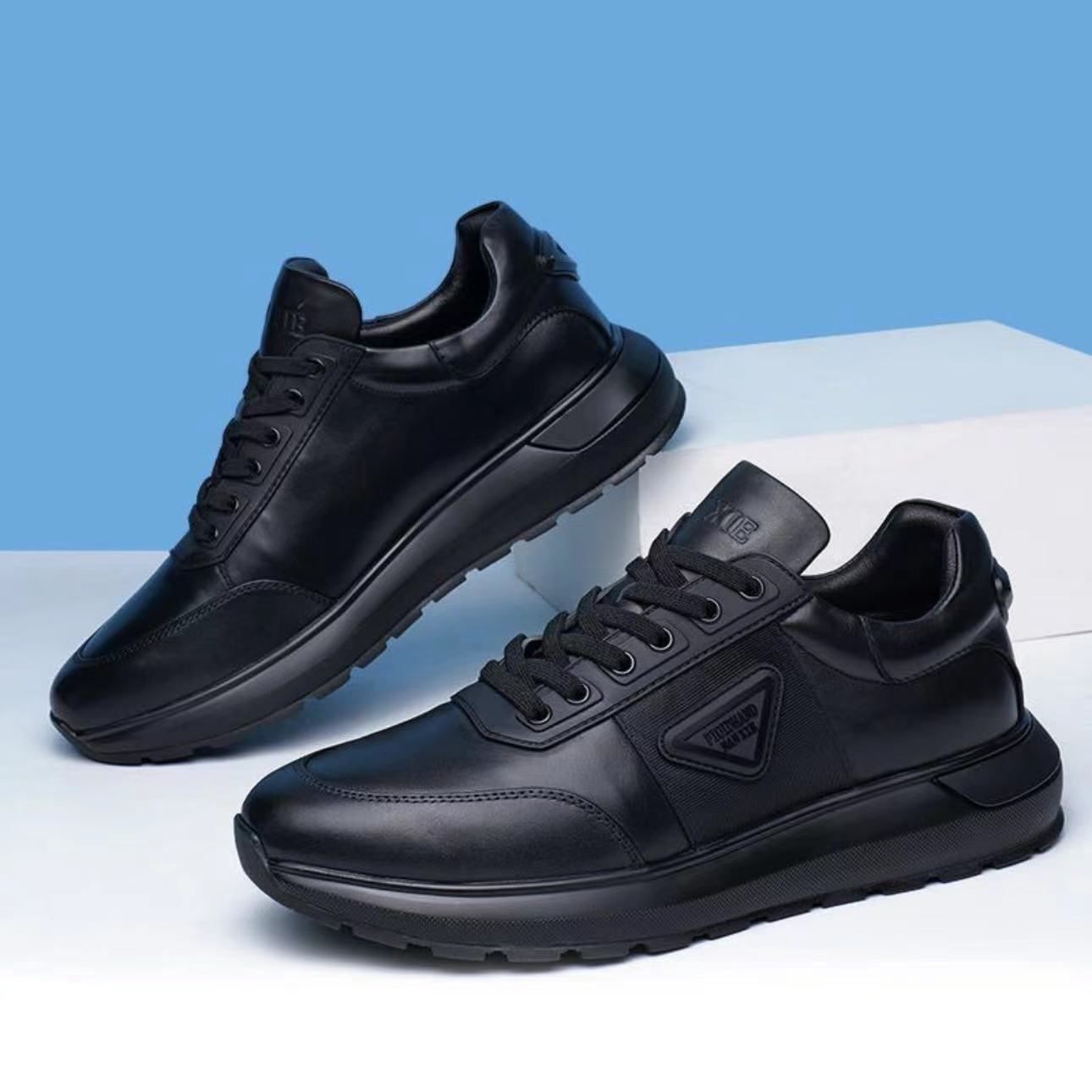 RSLUHUX春季休闲轻便男鞋胎牛皮