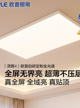 欧普照明护眼吸顶灯纯白简约款