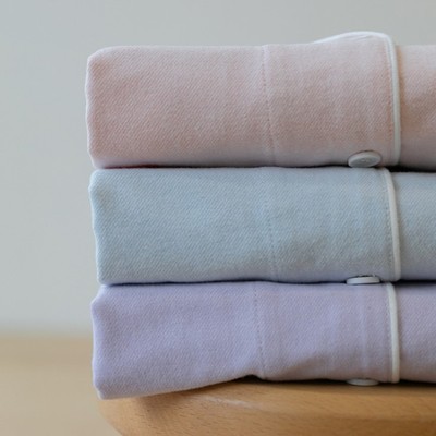 睡衣纯棉全棉磨毛绒布无印日式